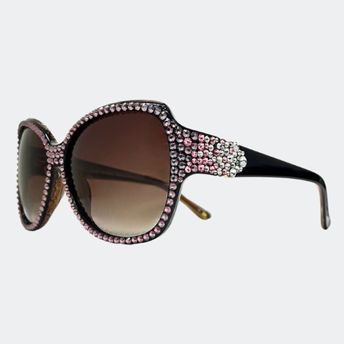 GL1240 - OVERSIZED CRYSTAL SUNGLASSES