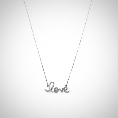 HOLLOW HEART- NJ664 STERLING SILVER NECKLACE